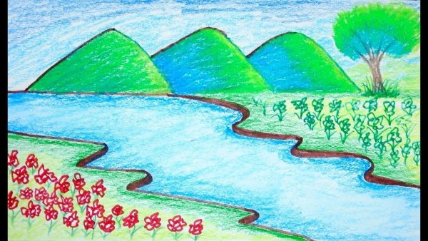 Рисование реки