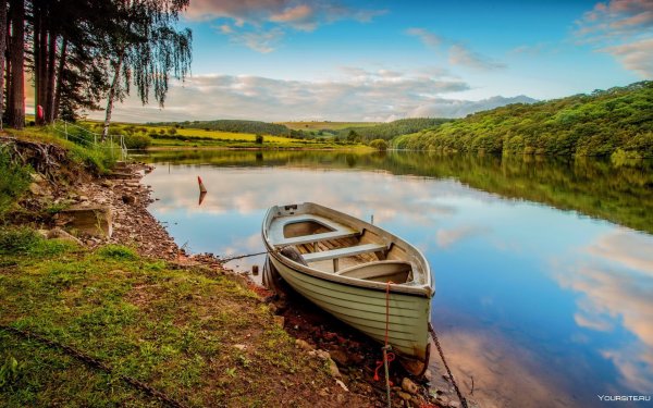 Озеро сент-Мэри, лодка