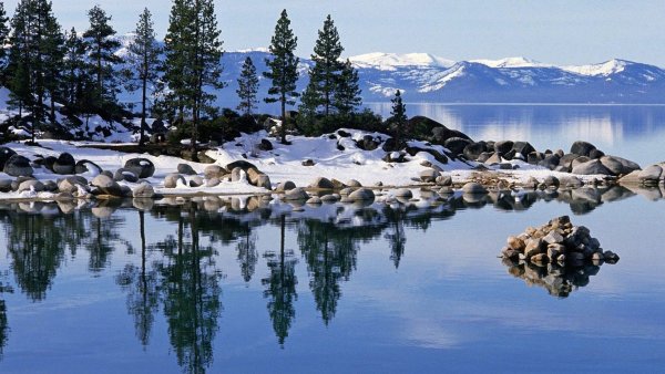 Озеро Тахо Калифорния рельсы