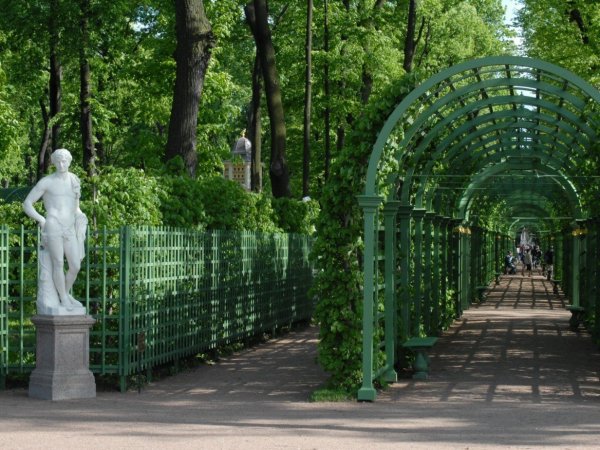 Парк летний сад в Санкт-Петербурге