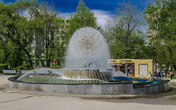 Фонтан парк Кирова Новосибирск