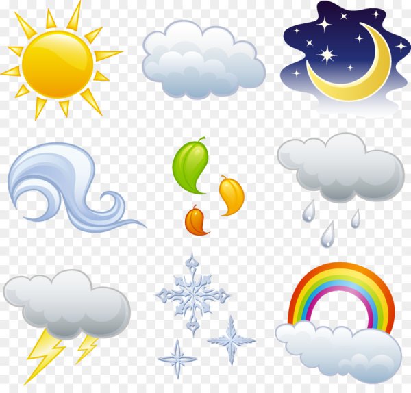 Природные явления на прозрачном фоне