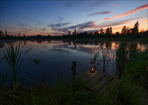 Вечерний пруд