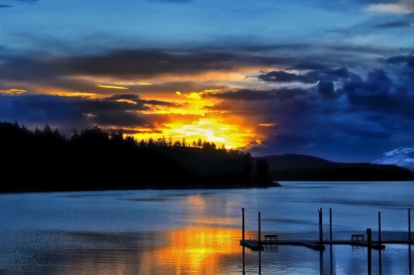 Пейзаж закат