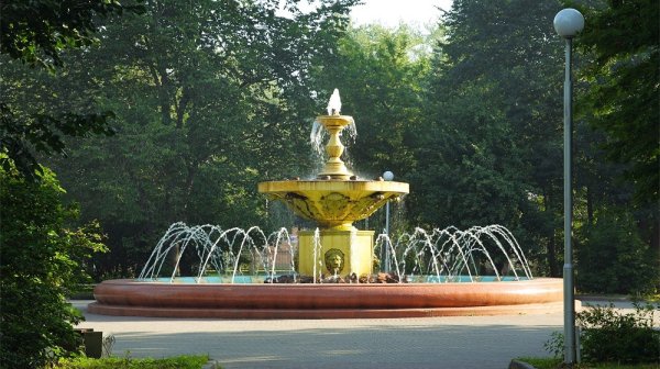 Фонтан Комсомольский парк Череповец