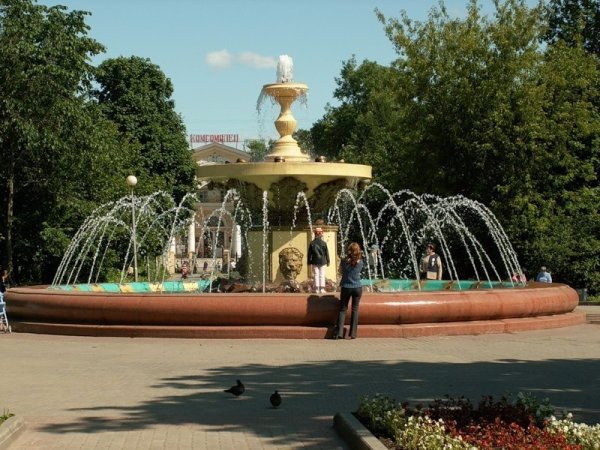 Фонтан Комсомольский парк Череповец