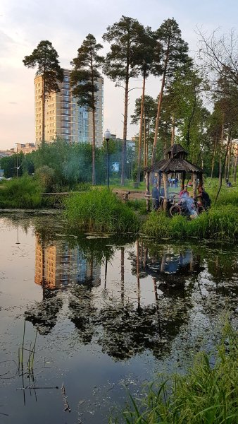 Балатовский парк Пермь пруд