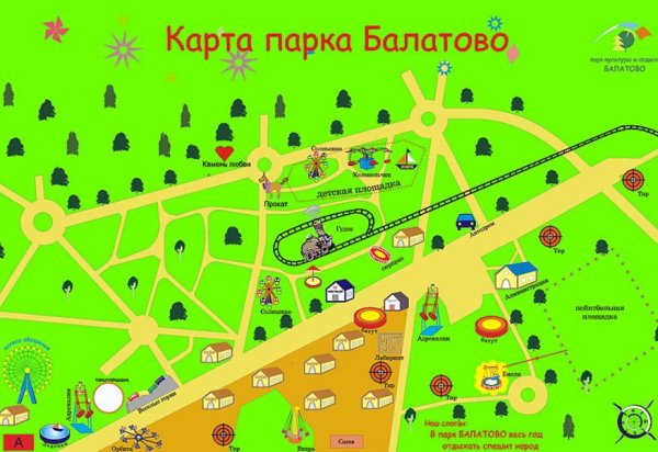 План Балатовского парка