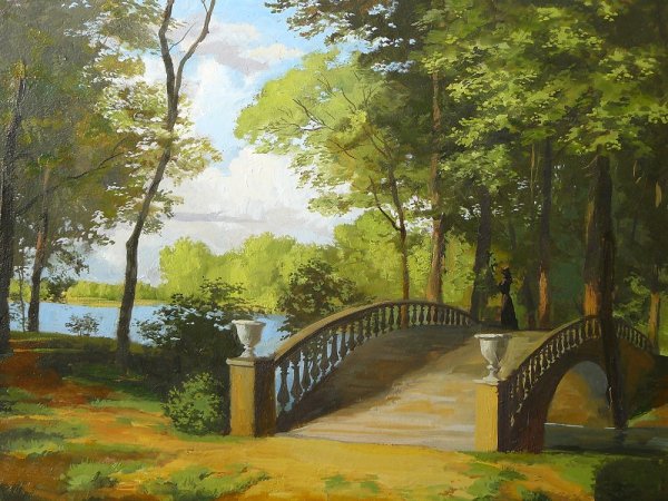 Парковый усадебный пейзаж