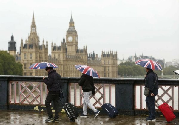 Дождь в Лондоне