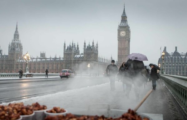 Заснеженный Лондон