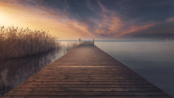 Причал закат