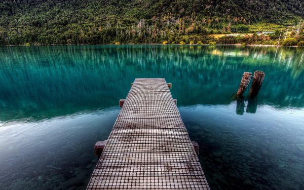 Мостик в воду