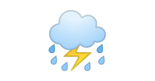 Смайлик облако с дождем