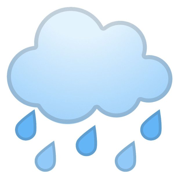Тучка с капельками