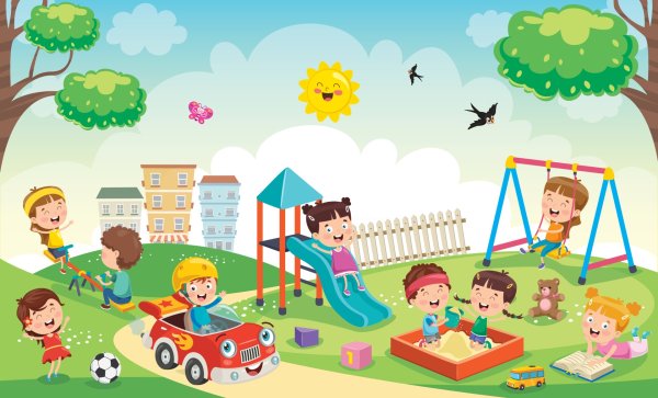 Фон играющие дети