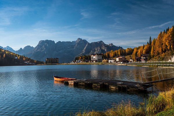 Озеро Комо Италия осень