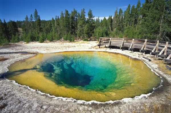 Озеро утренней славы национальный парк Yellowstone