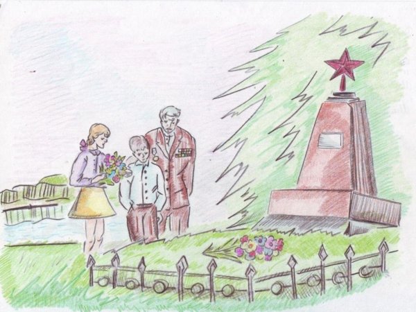 Рисунок на тему неизвестный солдат
