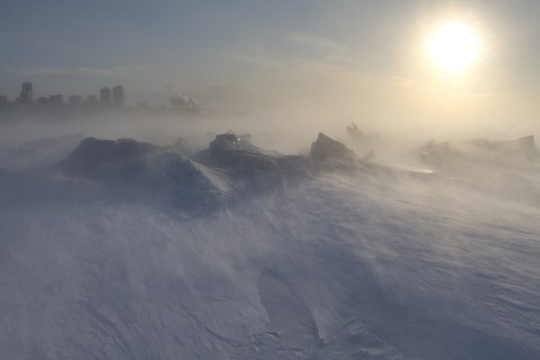 Буря в Антарктиде
