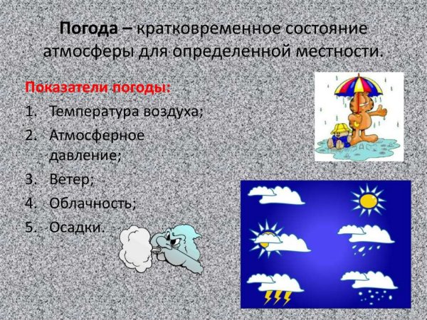 Погодные явления и безопасность человека
