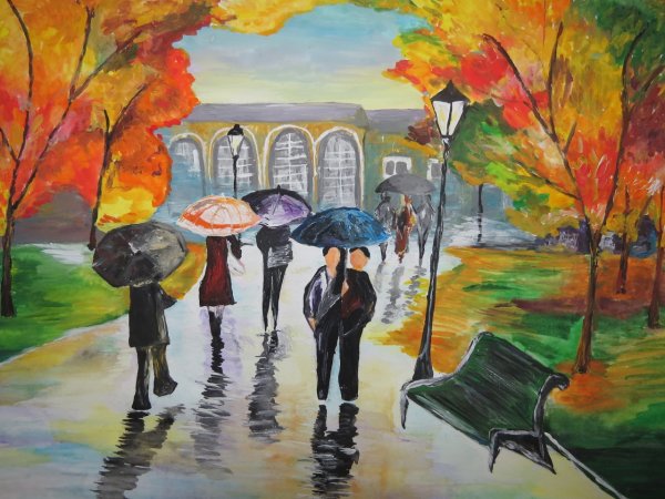 Жуковский осенняя аллея