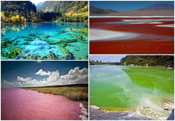 Лагуна Колорадо зеленая вода