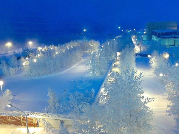 Красивые снежные места