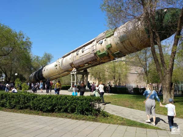 Ракета в Оренбурге в парке Победы
