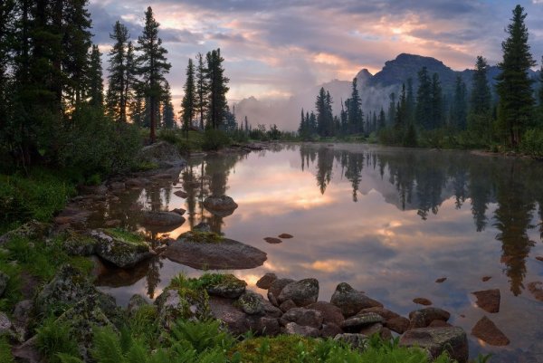 Природный парк «Ергаки», озеро Лазурное, Сибирь