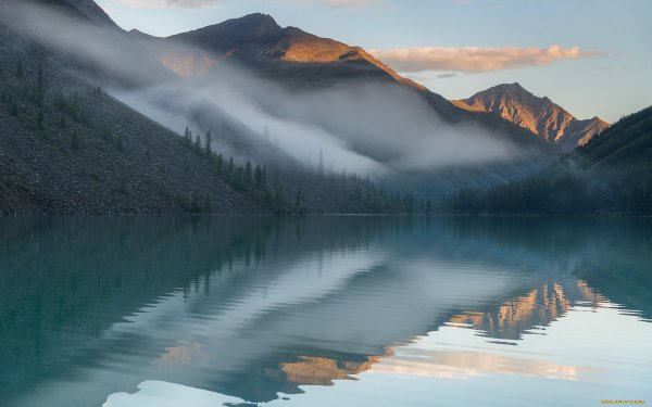 Шавлинские озёра туман