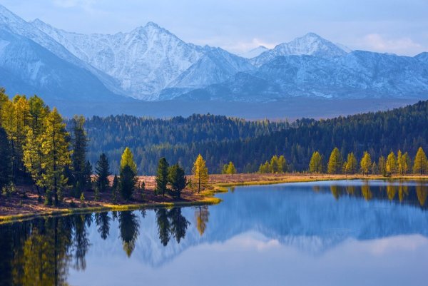 Озеро Киделю горный Алтай осень