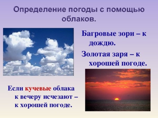 Определение погоды с помощью осадков