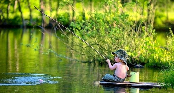 Озеро с удочкой