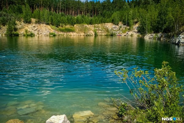 Мраморное озеро в Абрашино