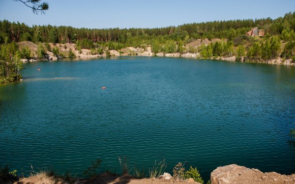 Мраморное озеро в Абрашино