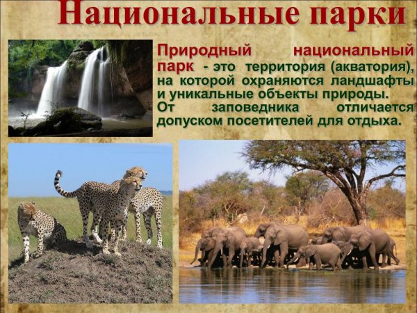 Заповедники и национальные парки