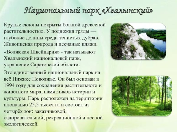 Заповедники Саратовской области