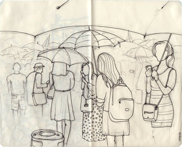 Наброски прохожих
