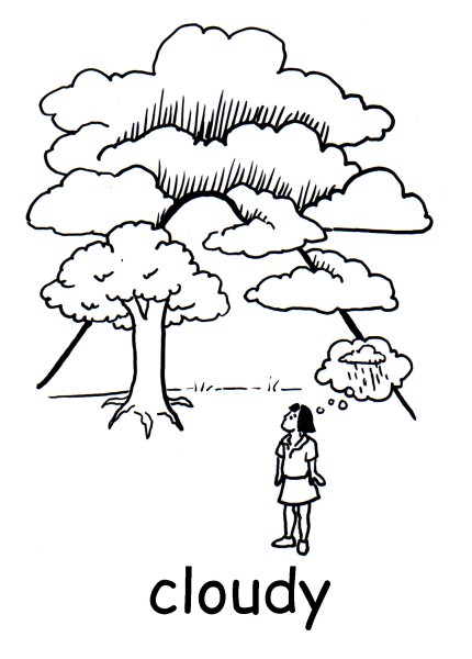 Погода рисунок карандашом