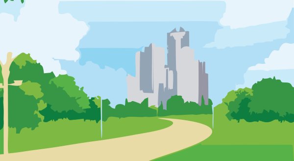 Город вектор