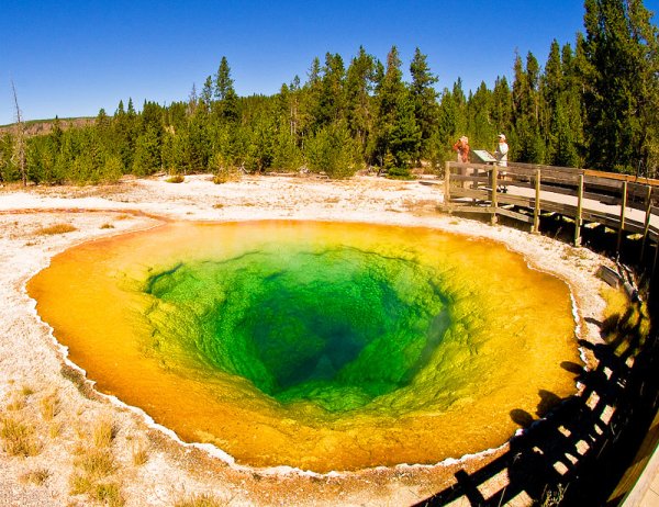 Озеро утренней славы национальный парк Yellowstone