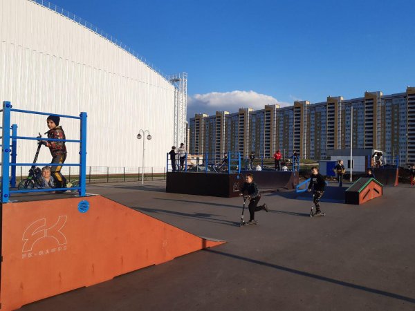 Скейтпарк в Олимпийском парке Тамбов