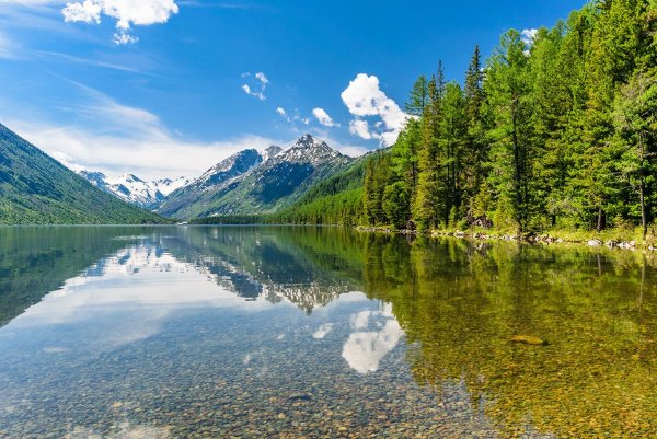 Нижнее Мультинское озеро горный Алтай