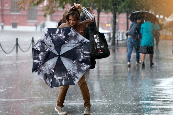 Сильный ветер и дождь