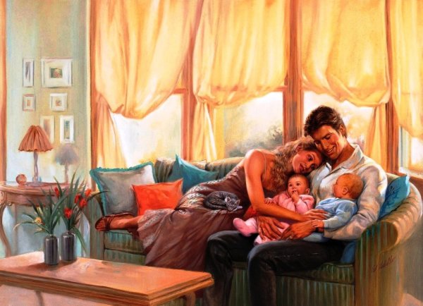 Семья домашний уют