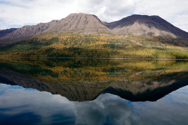 Гора камень на плато Путорана