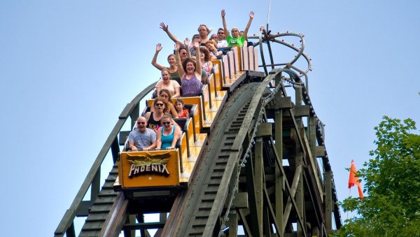 Donney Park аттракционы Пенсильвания