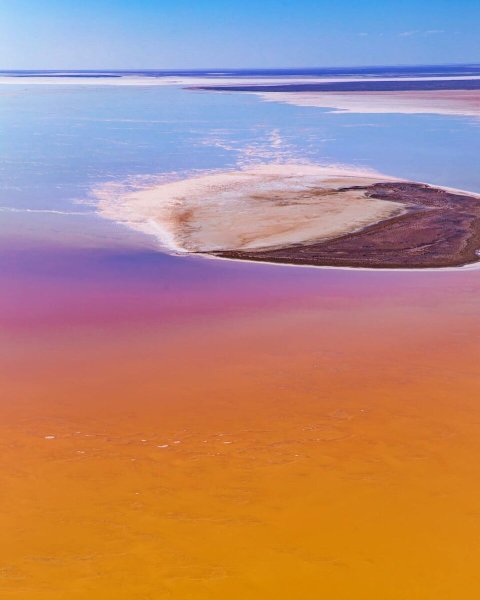 Озеро Эйр в Австралии