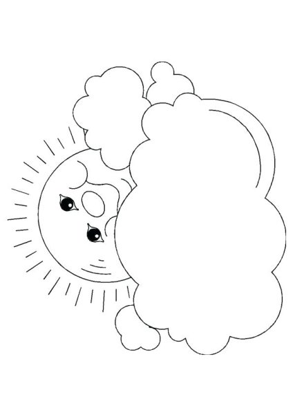 Weather раскраска для детей